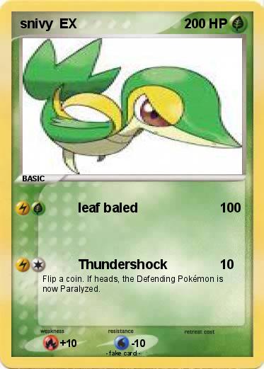 Pokemon snivy  EX