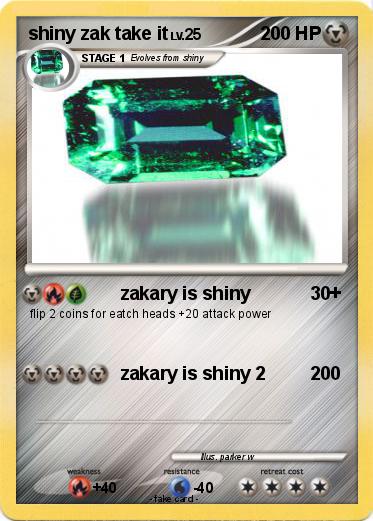 Pokemon shiny zak take it