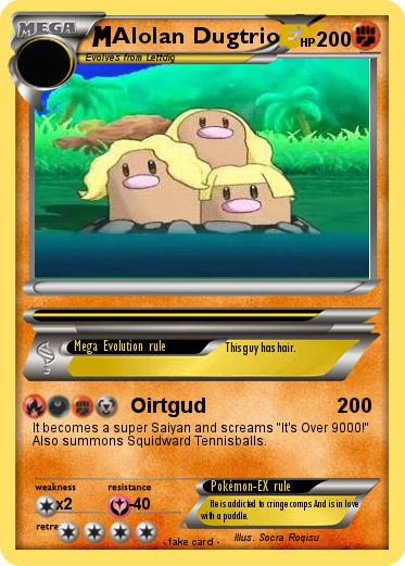 Pokemon Alolan Dugtrio