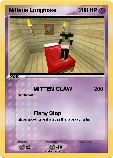 Pokemon Mittens Longnose