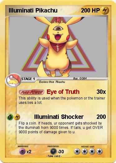Pokemon Illuminati Pikachu