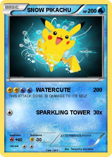 Pokemon SNOW PIKACHU