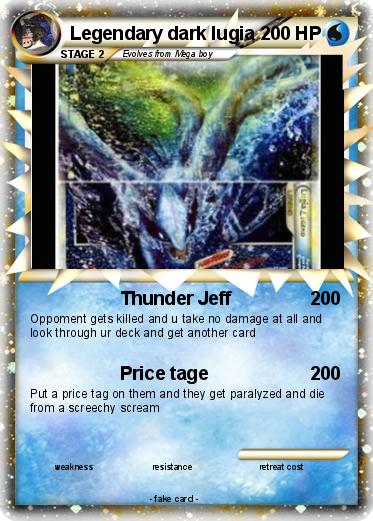 Pokemon Legendary dark lugia
