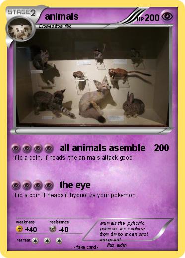 Pokemon animals