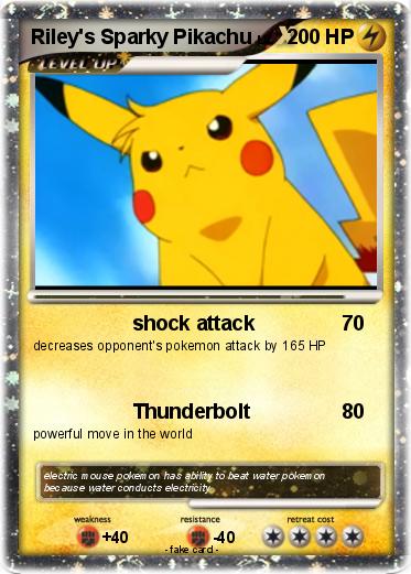 Pokemon Riley's Sparky Pikachu