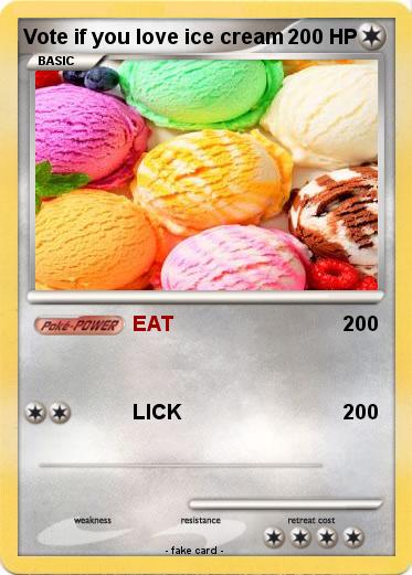 Pokemon Vote if you love ice cream