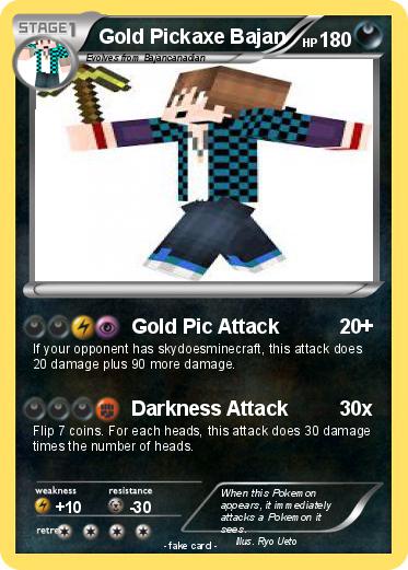 Pokemon Gold Pickaxe Bajan Pokemon Gold Pickaxe Bajan