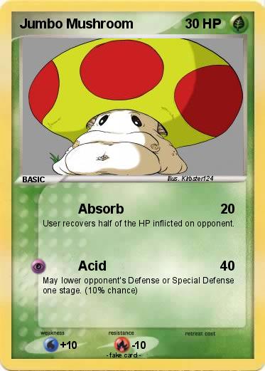 Pokemon Jumbo Mushroom