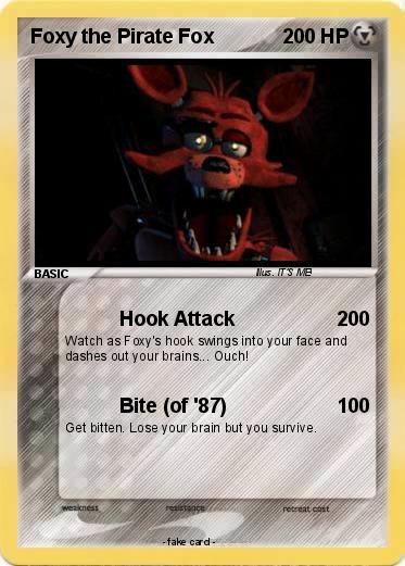 Pokemon Foxy the Pirate Fox