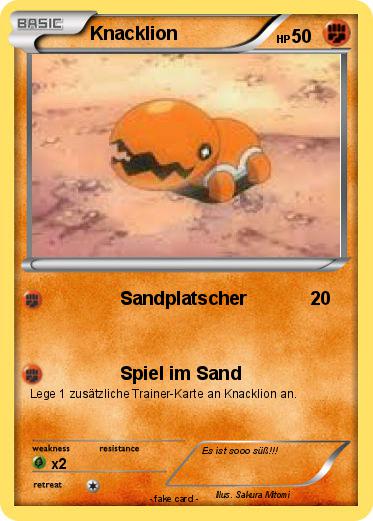Pokemon Knacklion
