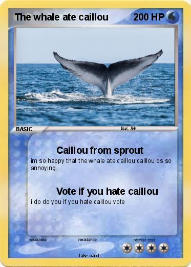 Pokemon The whale ate caillou