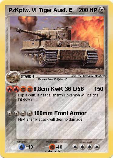 Pokemon PzKpfw. VI Tiger Ausf. E