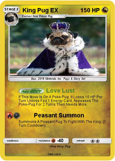 Pokemon King Pug EX