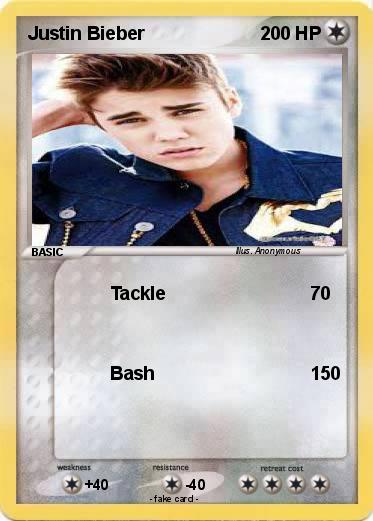 Pokemon Justin Bieber