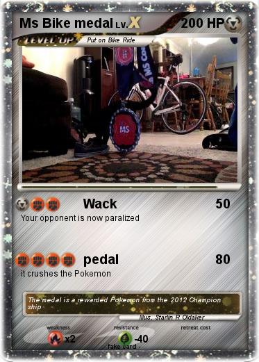 Pokemon Ms Bike medal