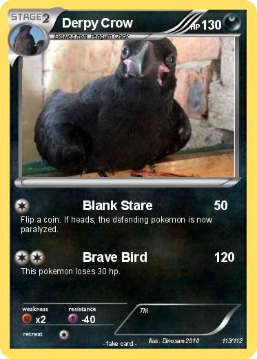 Pokemon Derpy Crow