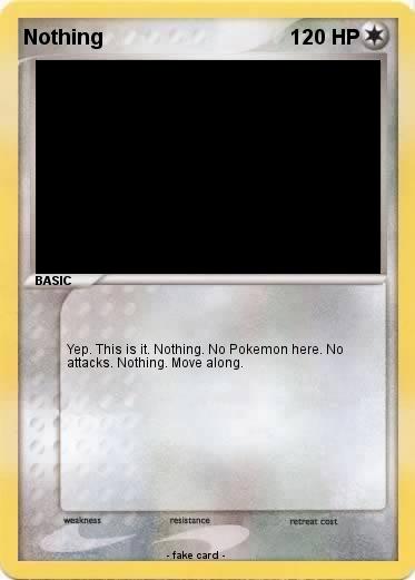 Pokemon Nothing