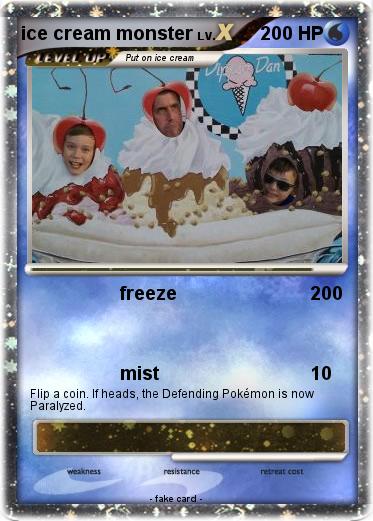 Pokemon ice cream monster