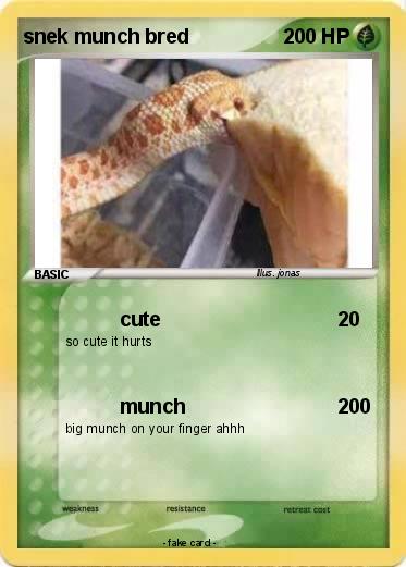 Pokemon snek munch bred