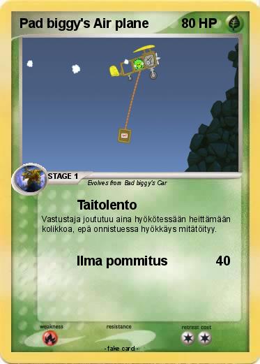 Pokemon Pad biggy's Air plane