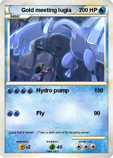 Pokemon Gold meeting lugia
