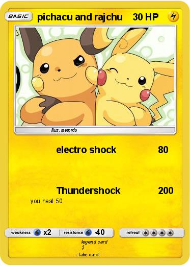 Pokemon pichacu and rajchu