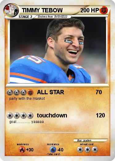 Pokemon TIMMY TEBOW