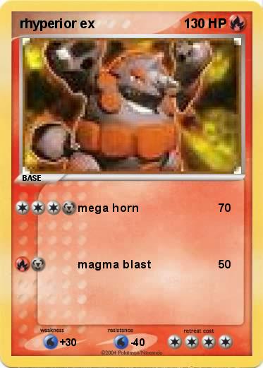 Pokemon rhyperior ex