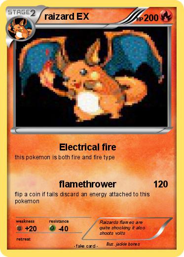 Pokemon raizard EX