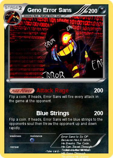Pokemon Geno Error Sans