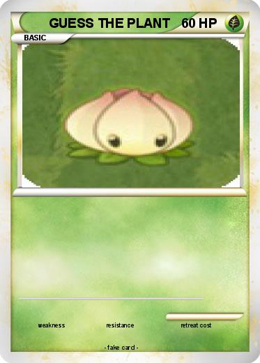 Pokemon GUESS THE PLANT