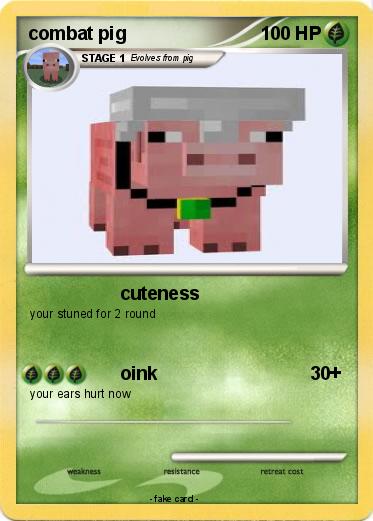 Pokemon combat pig