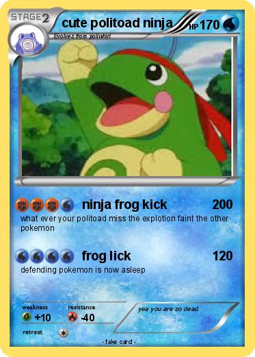 Pokemon cute politoad ninja