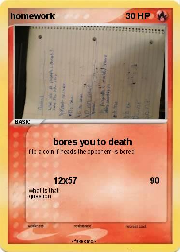 Pokemon homework