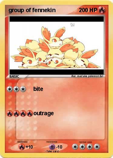 Pokemon group of fennekin