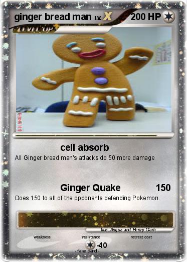 Pokemon ginger bread man