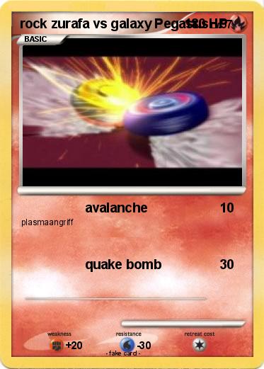 Pokemon rock zurafa vs galaxy Pegasus