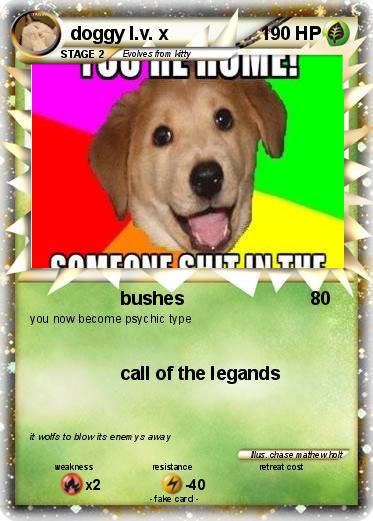 Pokemon doggy l.v. x