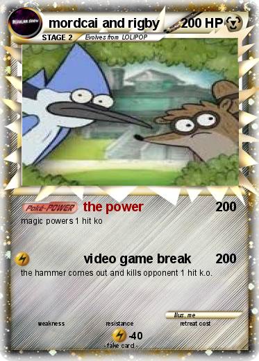 Pokemon mordcai and rigby