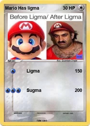 Pokemon Mario Has ligma