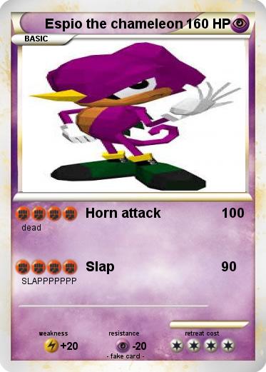 Pokemon Espio the chameleon