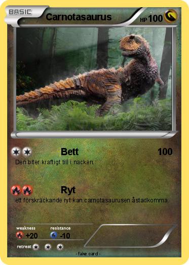 Pokemon Carnotasaurus