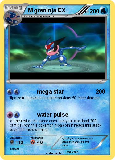 Pokemon M greninja EX