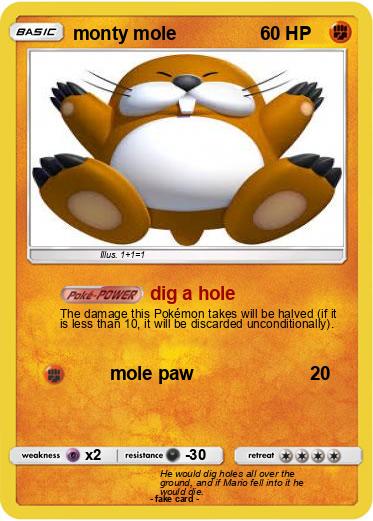 Pokemon monty mole