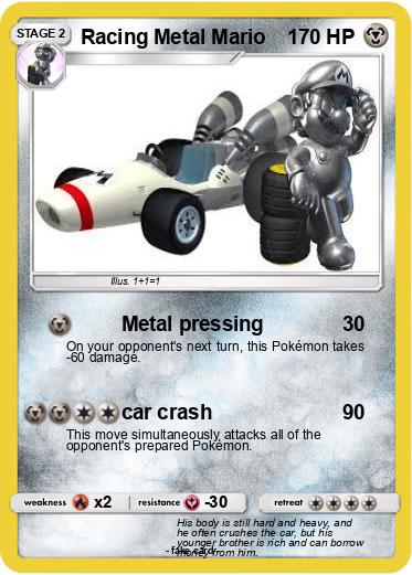 Pokemon Racing Metal Mario