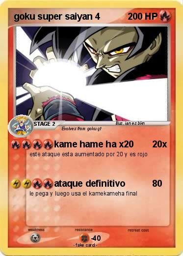 Pokemon goku super saiyan 4