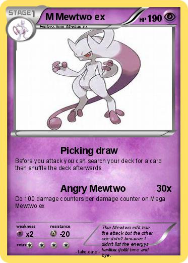 Pokemon M Mewtwo ex