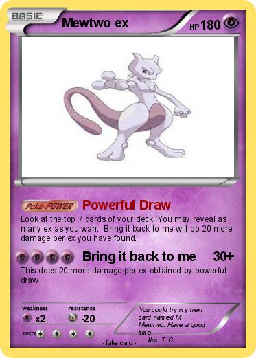 Pokemon Mewtwo ex Pokemon Mewtwo ex