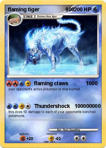 Pokemon flaming tiger                  900