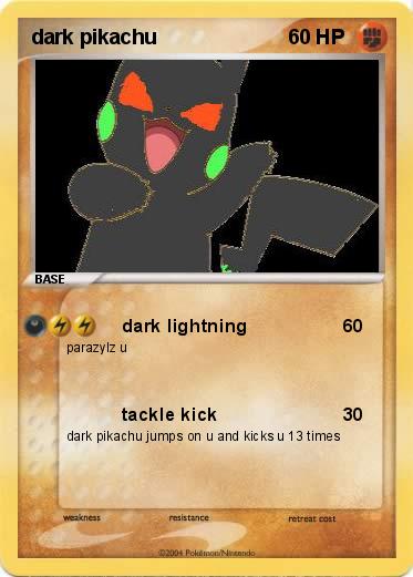 Pokemon dark pikachu